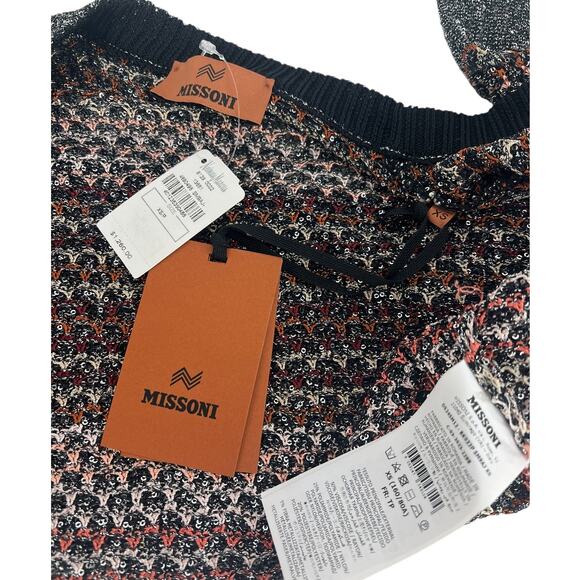 Missoni Mesh Knit Sequin Short Cardigan in Multi - Picture 11 of 15